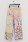 CONSTANÇA ENTRUDO sunset monster print denim trousers AW23_TRO07